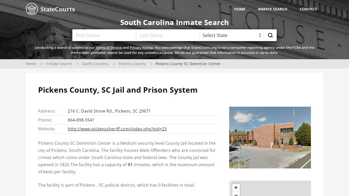 Pickens County SC Detention Center Inmate Records Search ...